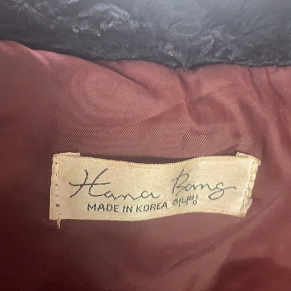 HANA Bang burgundy colour with faux fur collar size M - Picture 9 of 11